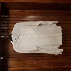 OLD NAVY SIZE LARGE LINEN BLEND Classic Tan Men's Shirt